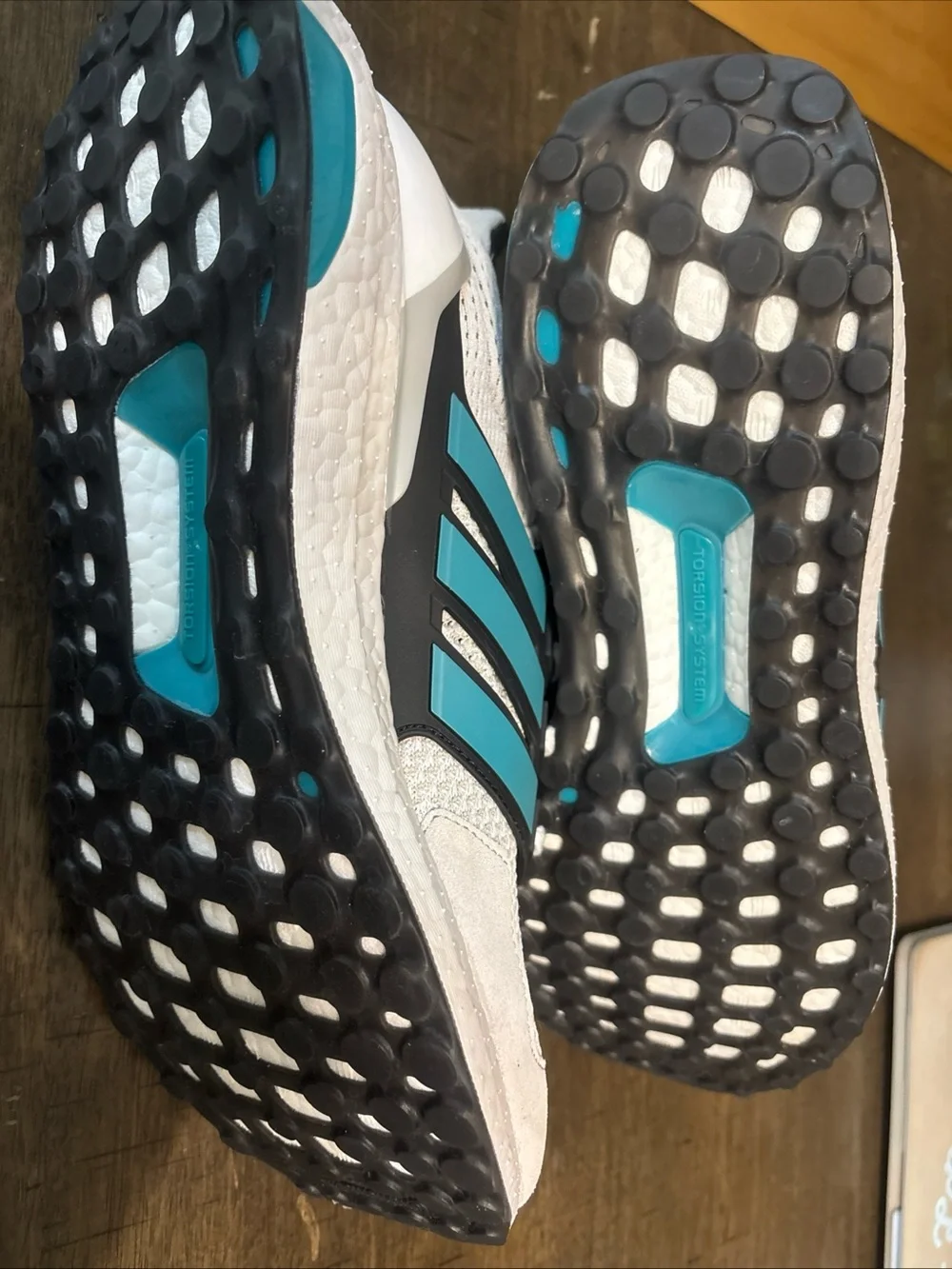 adidas Ultraboost 1.0 White with Teal Accents